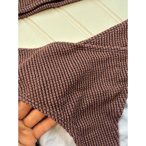 NWT Cupshe Scoop Neck Bikini Top & High-Cut Bottoms Set 2 PC Swim Bundle Size M - Picture 9 of 11